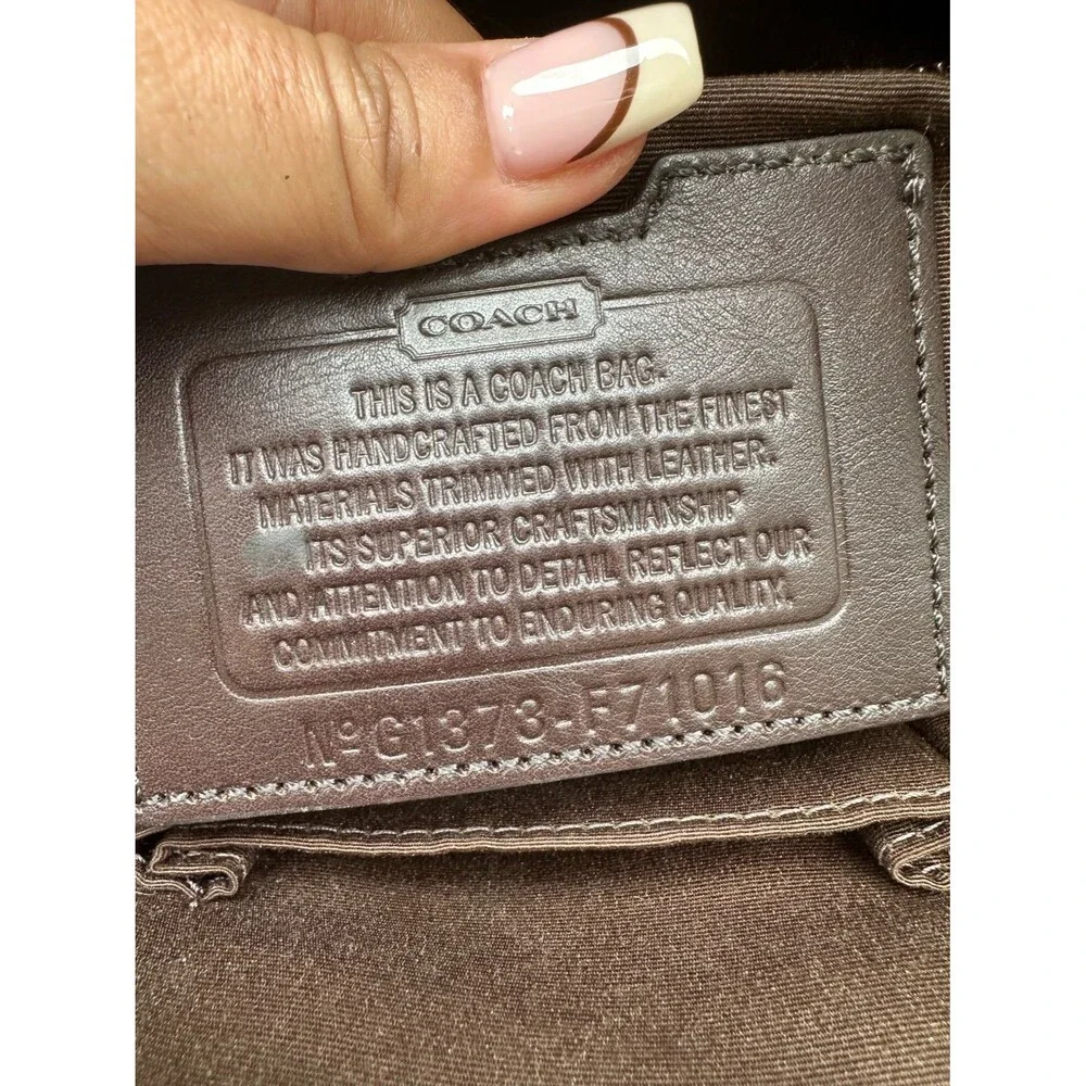 Coach F71016 Lexington Men's Business Collection Leather Double Zip Briefcase